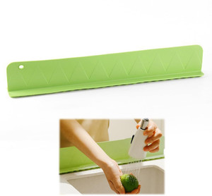 revatakg silicone kitchen sink splash guard 488 cm water deflector with suction cup 49 cm single sided tape multicolor pack of 1