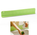 REVATAKG Silicone Kitchen Sink Splash Guard 48×8 Cm Water Deflector With Suction Cup 49 cm Single Sided Tape (Multicolor Pack of 1)