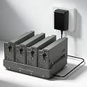 Reveal Replacement Battery Pack for Trail Camera Pro 3.0 with 4Port Charger