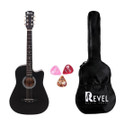 REVEL RVL-38C-LGP-BK Acoustic Guitar Linden Wood Ebony Right Hand Orientation