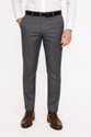 The Revenant Men Slim Fit Grey Cotton