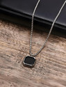 REVERSEA Chains For Men Stylish Locket Chain For Men Boy Sterling Silver Crystal Silver, Stainless Steel Locket