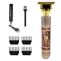 Hair Clippers for Men, Pro Li Close Cutting Trimmer, T-blade Cordless Electric Rechargeable Grooming Kit 1.5/2/3/4 mm Zero Gapped Detail Barber Haircut (Skull)