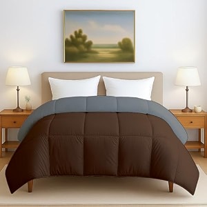 reversible ac comforter double bed 300 gsmsoft microfibre quilt blanket for winter 90x100 inches burgundy amp white