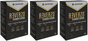 reverzo vitamin c serum with 20 vitamin c for skin brightening even skin tone20ml x 3 60 ml