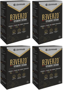 reverzo vitamin c serum with 20 vitamin c for skin brightening even skin tone20ml x 4 80 ml