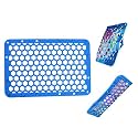 REVEX Silicone Dishwasher Bag,Dishwasher Basket for Baby Items,Baby Bottle Dishwasher Baskets with Adjustable Sizing for Small Parts,Nipples,Pacifiers and Toy Accessories.(Blue),11.8" x 7.9"