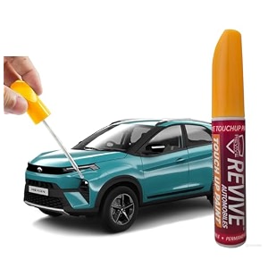 revive touchup paint pen compatible with tata nexon colors factory quality amp matched 2k paint ocean blue tat9553