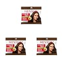 REVLON Color 'n Care NOURISHING PERMANENT HAIR COLOR - 5 Light Brown - Has essentials oils of Coconut Argan, Sunflower &amp; Jojoba oil, along with shea butter - Sachet (Pack of 3)