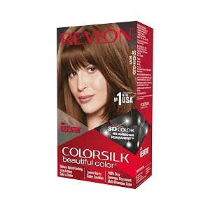 revlon women39s colorsilk permanent hair color salon perfect hair colour at home with 100 grey coverage  pro-keratin amp no ammonia  up to 8 weeks of colour  shade-medium golden brown 4gpack of 1