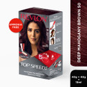 Revlon Top Speed Hair Color Woman, Deep Mahogany Brown 50