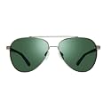 Revo Sunglasses Arthur: Polarized Crystal Glass Lens with Metal Aviator Frame