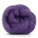 Revolution Fibers Dyed Corriedale Wool | 8 Ounces of Premium Combed Wool Top | 26 Micron, 100% Pure Corriedale Wool Roving, Ethically Sourced (Heather Purple)