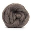 Revolution Fibers Dyed Corriedale Wool | 8 Ounces of Premium Combed Wool Top | 26 Micron, 100% Pure Corriedale Wool Roving, Ethically Sourced (Pewter Gray)