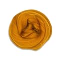 Revolution Fibers Dyed Corriedale Wool | 8.2 Ounces of Premium Combed Wool Top | 26 Micron, 100% Pure Corriedale Wool Roving, Ethically Sourced (Mustard Yellow)