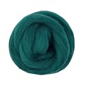 Revolution Fibers Dyed Corriedale Wool | 8.2 Ounces of Premium Combed Wool Top | 26 Micron, 100% Pure Corriedale Wool Roving, Ethically Sourced (Mallard Green)