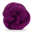 Revolution Fibers Dyed Corriedale Wool | 8 Ounces of Premium Combed Wool Top | 26 Micron, 100% Pure Corriedale Wool Roving, Ethically Sourced (Royal Damson Purple)