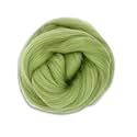 Revolution Fibers Dyed Corriedale Wool | 8.2 Ounces of Premium Combed Wool Top | 26 Micron, 100% Pure Corriedale Wool Roving, Ethically Sourced (Sage Green)