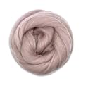 Revolution Fibers Dyed Corriedale Wool | 8.2 Ounces of Premium Combed Wool Top | 26 Micron, 100% Pure Corriedale Wool Roving, Ethically Sourced (Mink Brown)