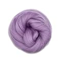 Revolution Fibers Dyed Corriedale Wool | 8.2 Ounces of Premium Combed Wool Top | 26 Micron, 100% Pure Corriedale Wool Roving, Ethically Sourced (Lavender Purple)