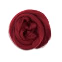Revolution Fibers Dyed Corriedale Wool | 8.2 Ounces of Premium Combed Wool Top | 26 Micron, 100% Pure Corriedale Wool Roving, Ethically Sourced (Ruby Red)