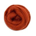 Revolution Fibers Dyed Corriedale Wool | 8.2 Ounces of Premium Combed Wool Top | 26 Micron, 100% Pure Corriedale Wool Roving, Ethically Sourced (Rust Brown)