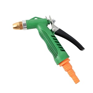 pressure water spray gun car bike washing water pressure booster brass nozzle suitable for 12 nozzles hose pipe clean shave car green