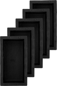 reyal black 8x4 brick paver mould interlocking paver mould pack of 5 column cap  base
