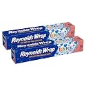 Reynolds Wrap Fun Foil Heart Patterned Aluminum Foil Roll, 16.6 Yards x 12 Inches, 50 Total Sq. Ft. (Pack of 2)