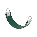 REZNOR Heavy Duty Flexible Eva Swing Seat with Metal Triangle Ring for Kids &amp; Adults - Green | 300Kg Weight Limit, 2D x 15W x 68H Cm