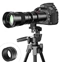 RF 420-800mm F8.3 Telephoto Zoom Lens(MF) + T-Mount for Canon EOS R6 Mark II/R5 Mark II/R5/R3/R7/R8/R10/RP/R6/R50/R1/R5 C/R50 V/R100/R/Ra - Manual Focus Mirrorless Cameras Lens(RF Mount)
