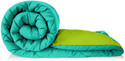 RF Relaxfeel Solid King Quilt for  Heavy Winter (Poly Cotton, Parrot Green & Sea Green)