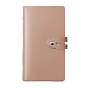 RFID Credit Card Holder, Leather Business Card Organizer with 96 Card Slots, Credit Card Case for Managing Your Different Cards and Important Documents to Prevent Loss or Damage (Khaki)