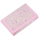 RFID Kids Wallet for Girls &amp; Toddlers - Cute &amp; Glittery Rainbow Design with Coin Pocket &amp; Magic Sticker - Glitter Flowers