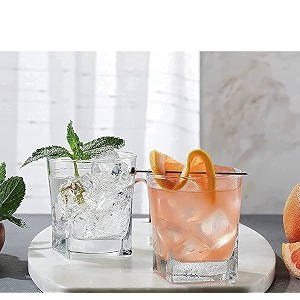 rfs italian premium aqua crystal clear whiskey scotch glass transparent glass for cafe kitchen restaurant perfect serving for juice whisky scotch cocktails 2748 4 pcs