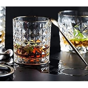 rfs italian premium aqua crystal clear whiskey scotch glass transparent glass for cafe kitchen restaurant perfect serving for juice whisky scotch cocktails 8645 12 pcs