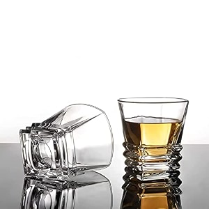 rfs italian premium aqua crystal clear whiskey scotch glass transparent glass for cafe kitchen restaurant perfect serving for juice whisky scotch cocktails 9557 12 pcs