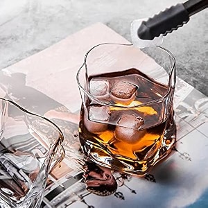 rfs italian premium aqua crystal clear whiskey scotch glass transparent glass for cafe kitchen restaurant perfect serving for juice whisky scotch cocktails 7435 4 pcs
