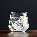 RFS Italian Premium Aqua Crystal Clear Whiskey Scotch Glass Transparent Glass for Cafe, Kitchen, Restaurant Perfect Serving for Juice, Whisky, Scotch, Cocktails (9963, 2 pcs)