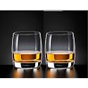 RFS Italian Premium Aqua Crystal Clear Whiskey Scotch Glass Transparent Glass for Cafe, Kitchen, Restaurant Perfect Serving for Juice, Whisky, Scotch, Cocktails (3276, 2 pcs)