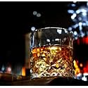RFS Italian Premium Aqua Crystal Clear Whiskey Scotch Glass Transparent Glass for Cafe, Kitchen, Restaurant Perfect Serving for Juice, Whisky, Scotch, Cocktails (9728, 8 pcs)