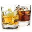 RFS Italian Premium Aqua Crystal Clear Whiskey Scotch Glass Transparent Glass for Cafe, Kitchen, Restaurant Perfect Serving for Juice, Whisky, Scotch, Cocktails (2469, 2 pcs)