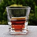 RFS Italian Premium Aqua Crystal Clear Whiskey Scotch Glass Transparent Glass for Cafe, Kitchen, Restaurant Perfect Serving for Juice, Whisky, Scotch, Cocktails (9557, 6 pcs)