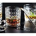 RFS Italian Premium Aqua Crystal Clear Whiskey Scotch Glass Transparent Glass for Cafe, Kitchen, Restaurant Perfect Serving for Juice, Whisky, Scotch, Cocktails (8645, 12 pcs)