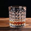 RFS Italian Premium Aqua Crystal Clear Whiskey Scotch Glass Transparent Glass for Cafe, Kitchen, Restaurant Perfect Serving for Juice, Whisky, Scotch, Cocktails (8645, 2 pcs)