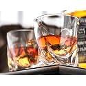 RFS Italian Premium Aqua Crystal Clear Whiskey Scotch Glass Transparent Glass for Cafe, Kitchen, Restaurant Perfect Serving for Juice, Whisky, Scotch, Cocktails (5638, 2 pcs)