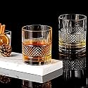 RFS Italian Premium Aqua Crystal Clear Whiskey Scotch Glass Transparent Glass for Cafe, Kitchen, Restaurant Perfect Serving for Juice, Whisky, Scotch, Cocktails (5178, 8 pcs)