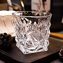 RFS Italian Premium Aqua Crystal Clear Whiskey Scotch Glass Transparent Glass for Cafe, Kitchen, Restaurant Perfect Serving for Juice, Whisky, Scotch, Cocktails (8227, 8 pcs)