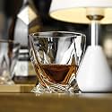 RFS Italian Premium Aqua Crystal Clear Whiskey Scotch Glass Transparent Glass for Cafe, Kitchen, Restaurant Perfect Serving for Juice, Whisky, Scotch, Cocktails (5638, 4 pcs)