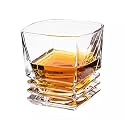 RFS Italian Premium Aqua Crystal Clear Whiskey Scotch Glass Transparent Glass for Cafe, Kitchen, Restaurant Perfect Serving for Juice, Whisky, Scotch, Cocktails (9557, 2 pcs)